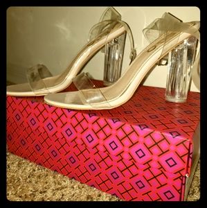 Clear heels